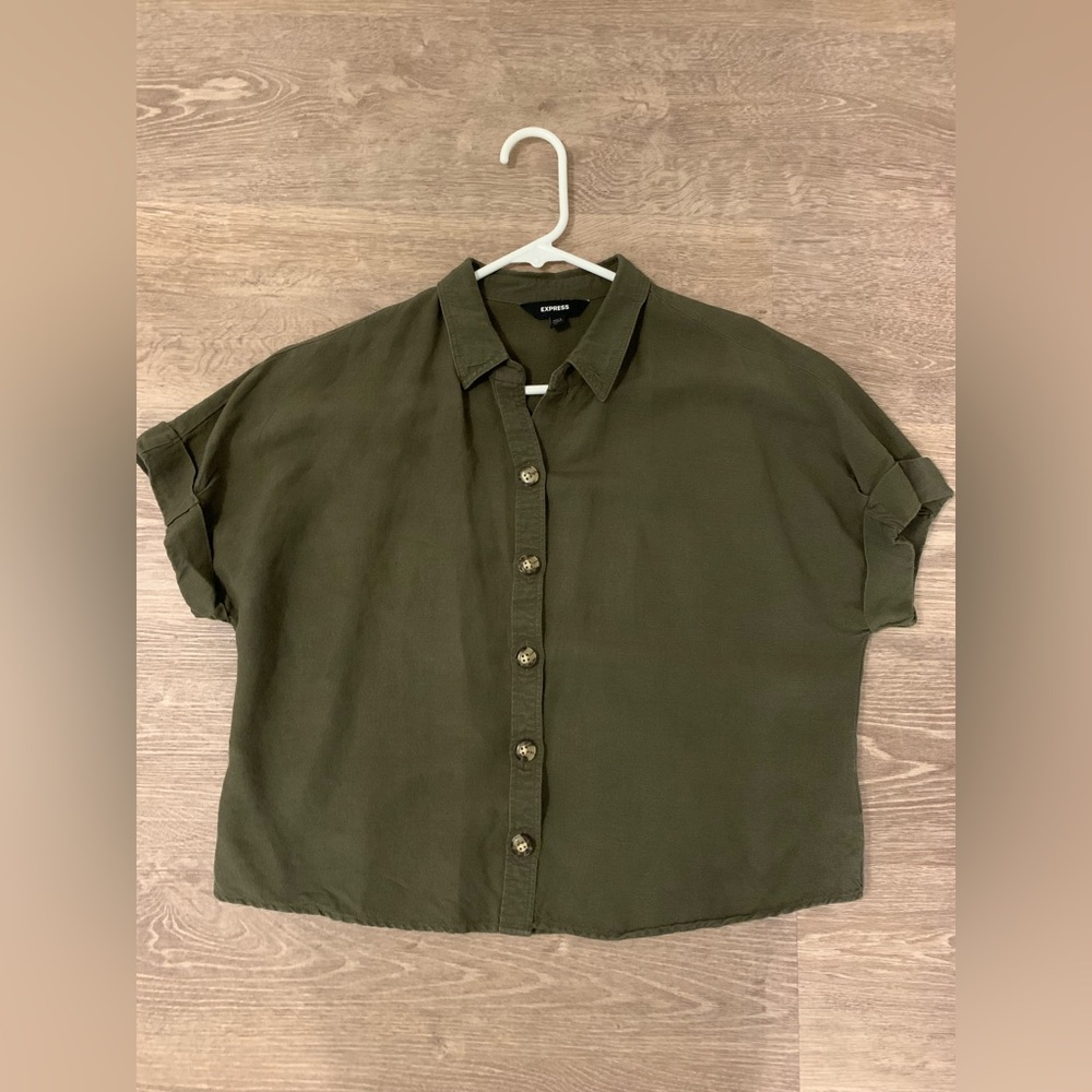 Express Dark Olive Shirt